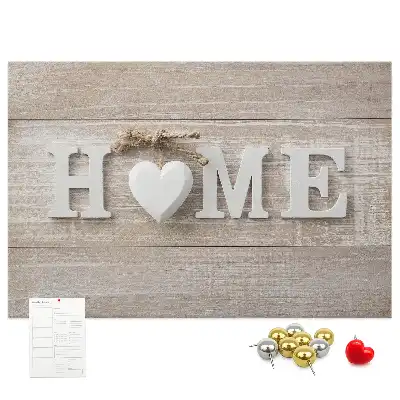 Fali parafa üzenőtábla Home felirattal