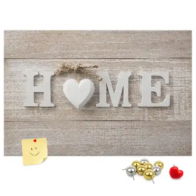 Fali parafa üzenőtábla Home felirattal