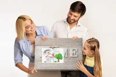 Fali parafa üzenőtábla Home felirattal