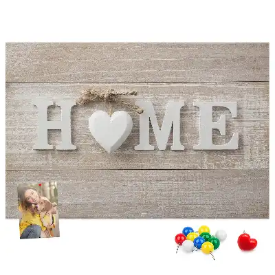 Fali parafa üzenőtábla Home felirattal