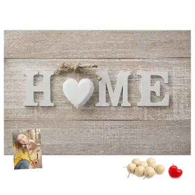 Fali parafa üzenőtábla Home felirattal