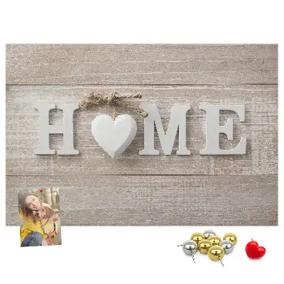 Fali parafa üzenőtábla Home felirattal