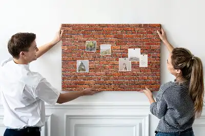 Parafa üzenőtábla öreg téglafal mintával
