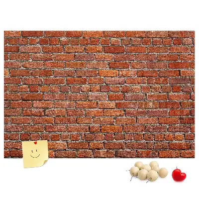 Parafa üzenőtábla öreg téglafal mintával