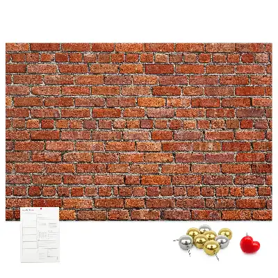 Parafa üzenőtábla öreg téglafal mintával