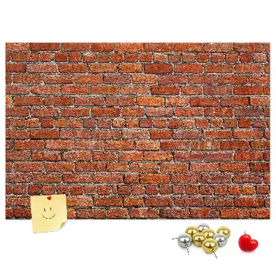 Parafa üzenőtábla öreg téglafal mintával