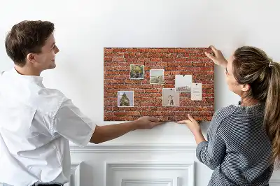 Parafa üzenőtábla öreg téglafal mintával