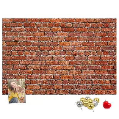 Parafa üzenőtábla öreg téglafal mintával