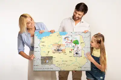Lengyelország politikai térképével ellátott kivitelben