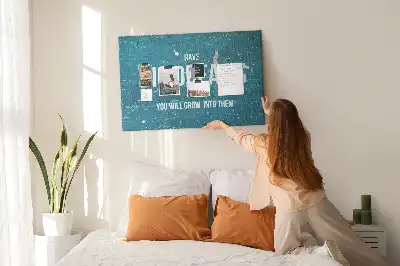 Motivációs feliratú fali parafa üzenőtábla