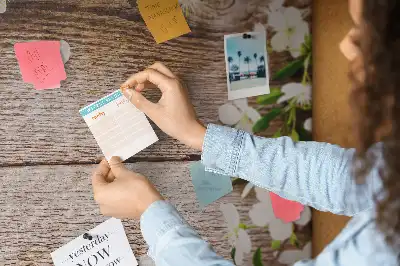 Virágok a fán parafa üzenőtábla