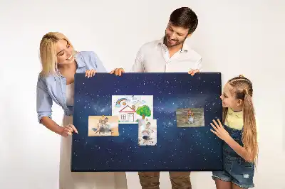 Parafatábla sötét égbolt csillagok mintával