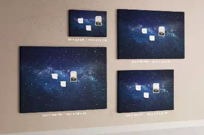 Parafatábla sötét égbolt csillagok mintával