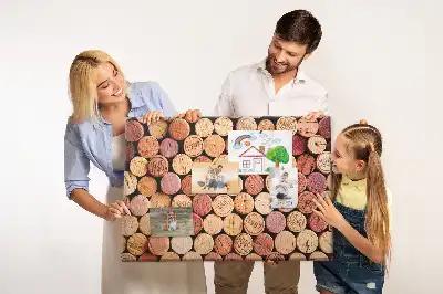 Fali parafa üzenőtábla üvegdugó gyűjteményhez