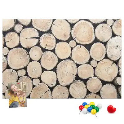 Kivágott fa mintás parafa üzenőtábla