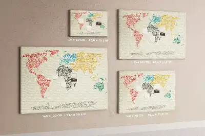 Parafatábla Világtérkép betűkből