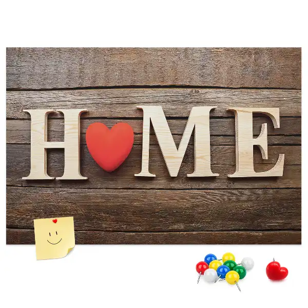Parafa üzenőtábla "home" felirattal