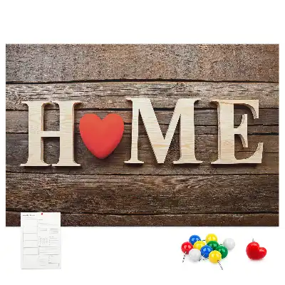 Parafa üzenőtábla "home" felirattal