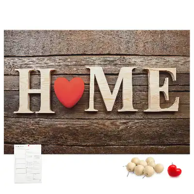 Parafa üzenőtábla "home" felirattal