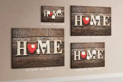 Parafa üzenőtábla "home" felirattal