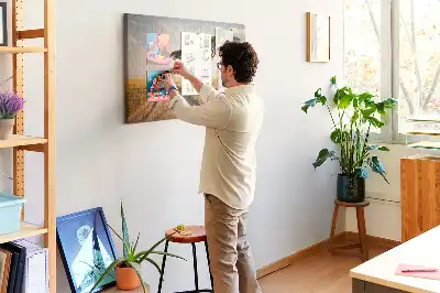 Afrikai táj mintás parafatábla