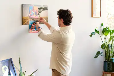 Afrikai táj mintás parafatábla