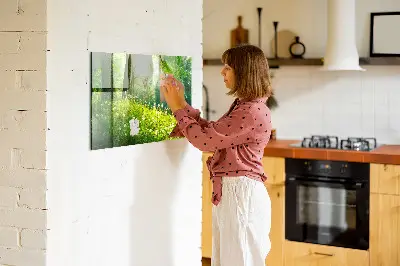 Tavaszi természet mintás fali mágneses tábla