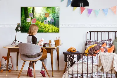 Tavaszi természet mintás fali mágneses tábla