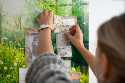 Tavaszi természet mintás fali mágneses tábla