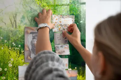 Tavaszi természet mintás fali mágneses tábla
