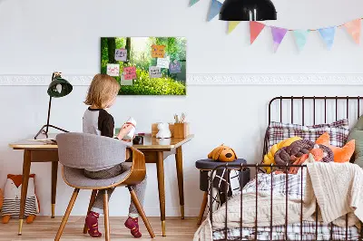 Tavaszi természet mintás fali mágneses tábla