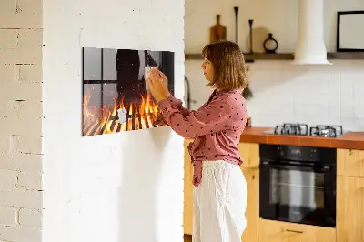 Fali mágneses grill tábla
