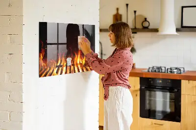 Fali mágneses grill tábla