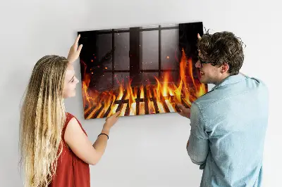 Fali mágneses grill tábla