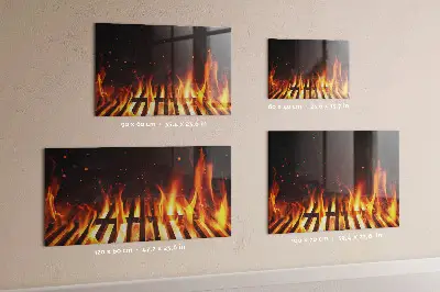 Fali mágneses grill tábla