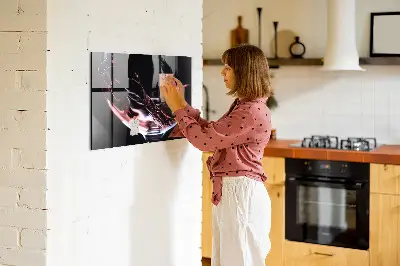 Mágneses fali tábla borospohár mintával