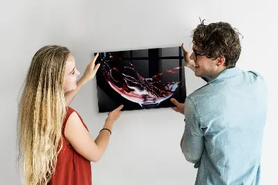 Mágneses fali tábla borospohár mintával