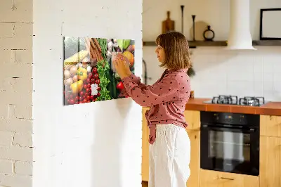 Friss zöldségek fali üzenőtábla