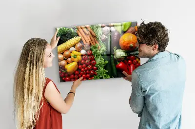 Friss zöldségek fali üzenőtábla