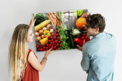 Friss zöldségek fali üzenőtábla