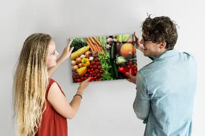 Friss zöldségek fali üzenőtábla