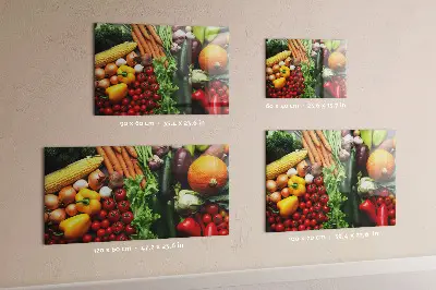 Friss zöldségek fali üzenőtábla