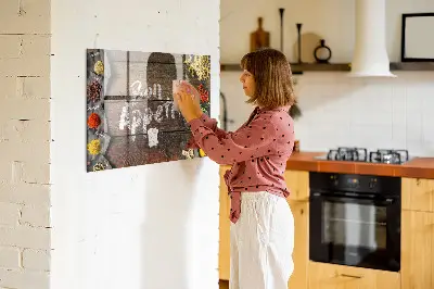 Bon Appétit feliratú fali üzenőtábla
