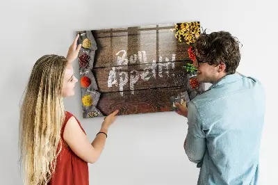 Bon Appétit feliratú fali üzenőtábla