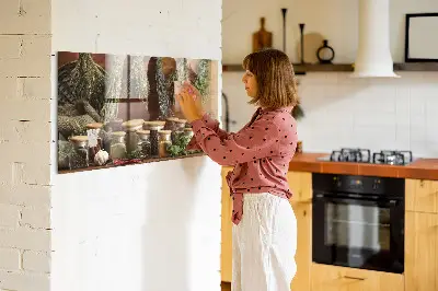 Mágneses fali fűszertartó tábla