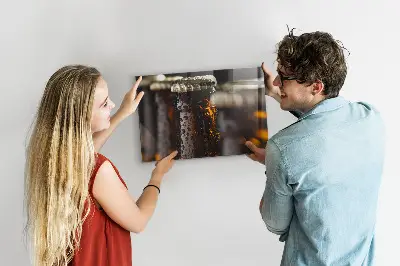 Üvegpalackok mintás mágneses fali tábla