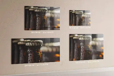 Üvegpalackok mintás mágneses fali tábla