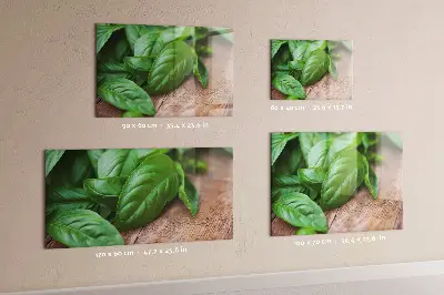 Bazsalikomlevelek mintás fali üzenőtábla