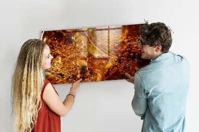Mágneses fali tábla ital közeli fotóval