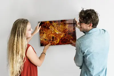 Mágneses fali tábla ital közeli fotóval